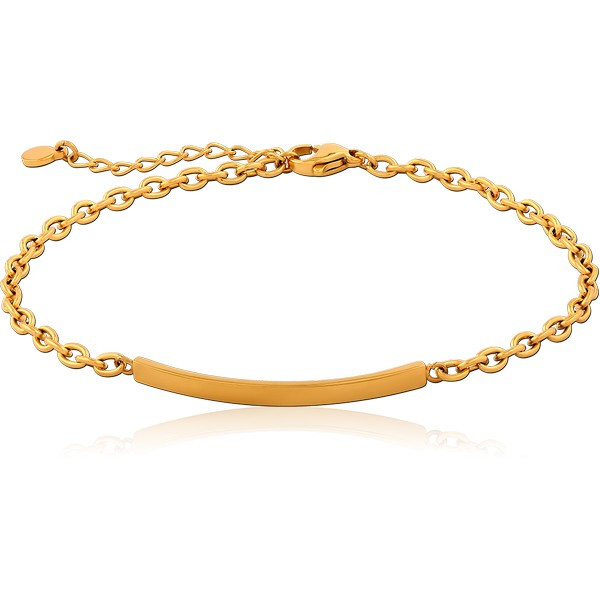GOLD PVD COATED SURGICAL STEEL BRACELET