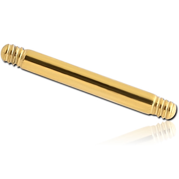 GOLD PVD COATED TITANIUM MICRO BARBELL PIN