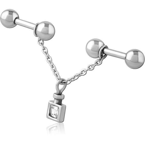 SURGICAL STEEL INDUSTRIAL BARBELL