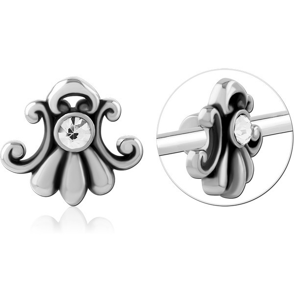 SURGICAL STEEL ADJUSTABLE SLIDING CHARM FOR INDUSTRIAL BARBELL