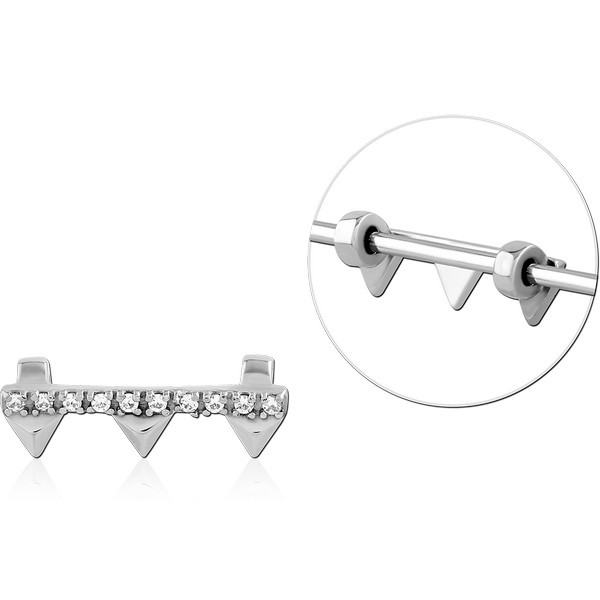 SURGICAL STEEL ADJUSTABLE SLIDING CHARM FOR INDUSTRIAL BARBELL