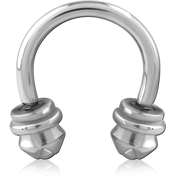 SURGICAL STEEL ATTACHMENT INTERNALLY THREADED FOR CIRCULAR BARBELL