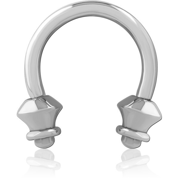 SURGICAL STEEL ATTACHMENT INTERNALLY THREADED FOR CIRCULAR BARBELL
