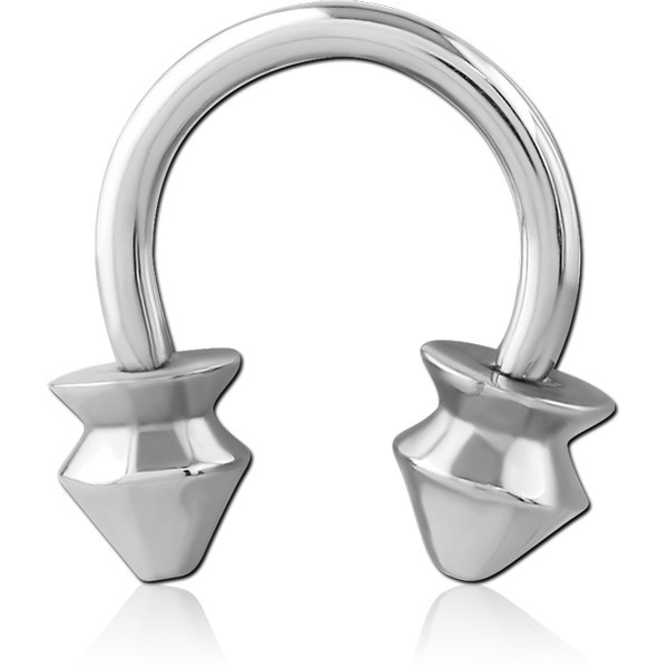 SURGICAL STEEL ATTACHMENT INTERNALLY THREADED FOR CIRCULAR BARBELL