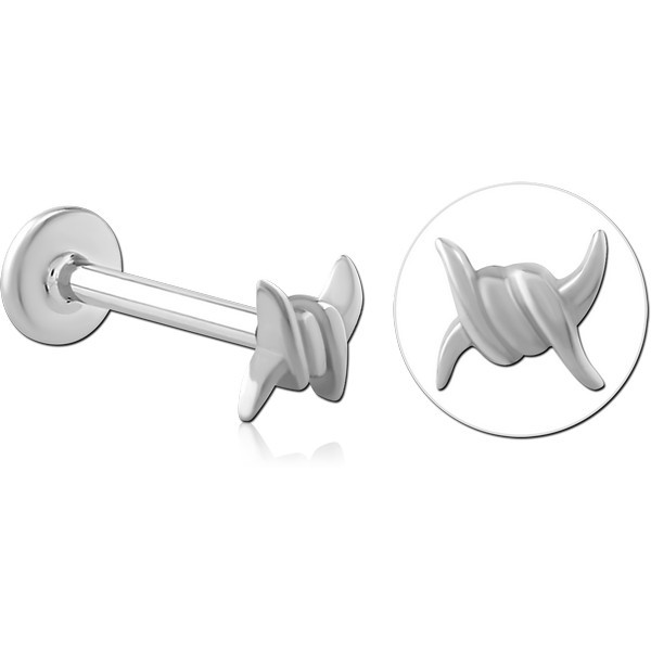 SURGICAL STEEL INTERNALLY THREADED MICRO LABRET