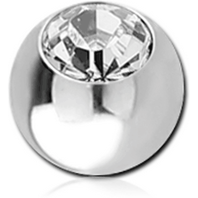 SURGICAL STEEL OPTIMA CRYSTAL JEWELED MICRO BALL