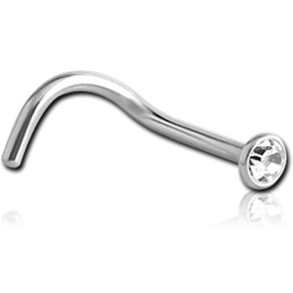 SURGICAL STEEL VALUE JEWELLED NOSE STUD