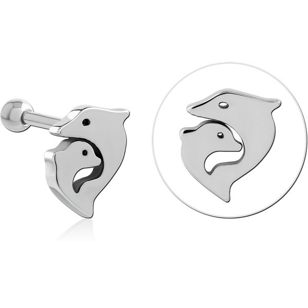 SURGICAL STEEL TRAGUS MICRO BARBELL