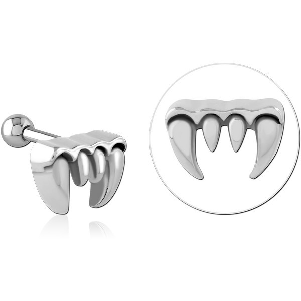 SURGICAL STEEL TRAGUS MICRO BARBELL