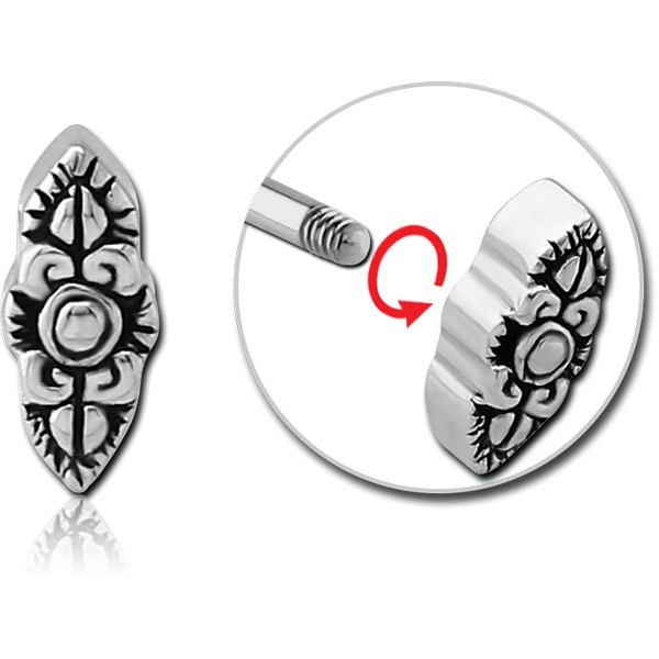 SURGICAL STEEL MICRO ATTACHMENT FOR 1.2MM THREADED PINS - FILIGREE
