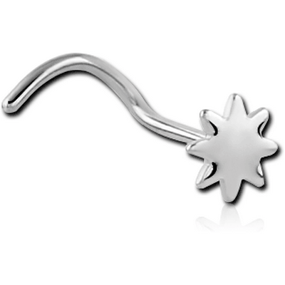 Surgical Steel Sun Curved Nose Stud Body Piercing Shop