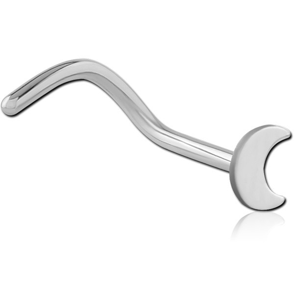 SURGICAL STEEL CURVED NOSE STUD