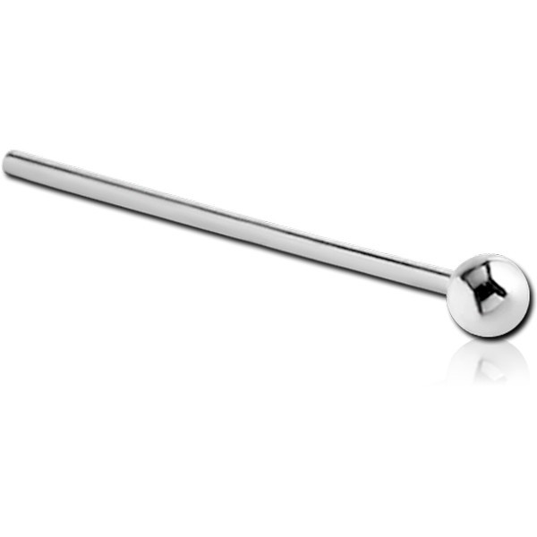 STERLING SILVER 925 STRAIGHT BALL NOSE STUD