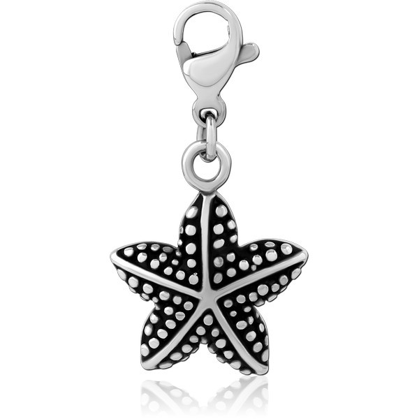SURGICAL STEEL CHARM WITH LOBSTER LOCKER