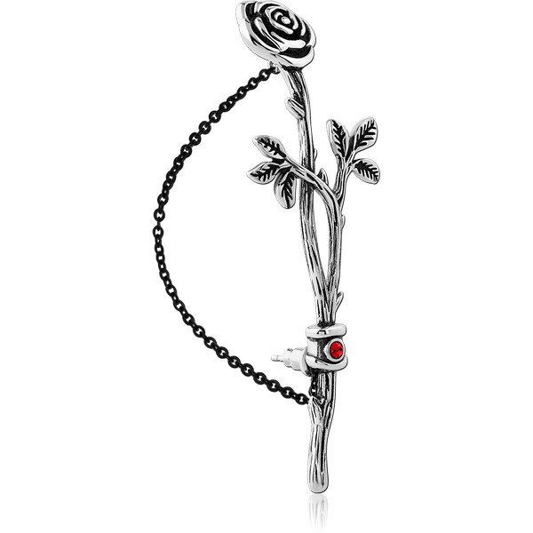 SURGICAL STEEL JEWELED EAR CUFF