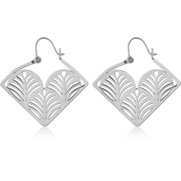 SURGICAL STEEL HOOP EARRINGS PAIR