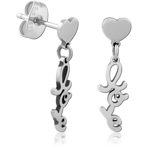 SURGICAL STEEL EAR STUDS PAIR