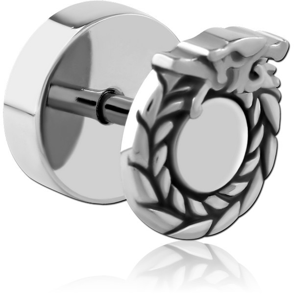 SURGICAL STEEL FAKE PLUG