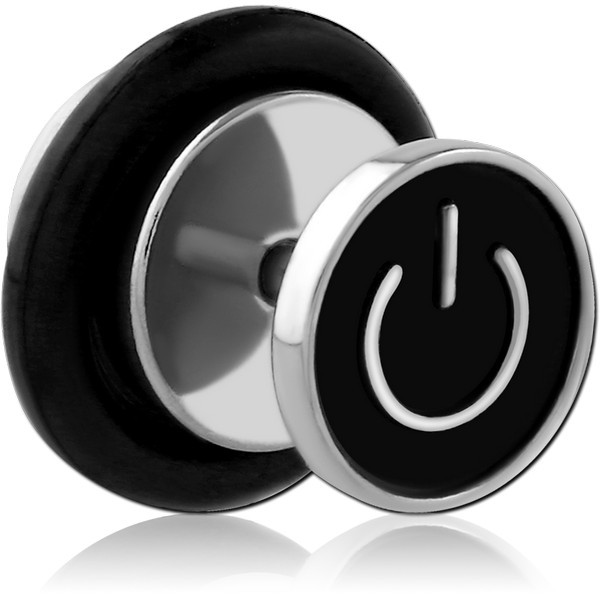 SURGICAL STEEL FAKE PLUG