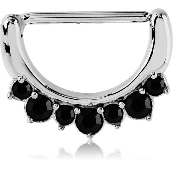 SURGICAL STEEL JEWELLED NIPPLE CLICKER