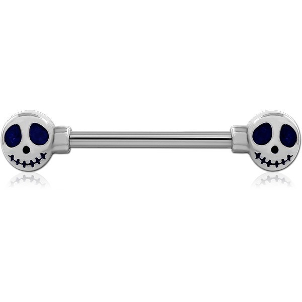 SURGICAL STEEL NIPPLE BAR - GHOST