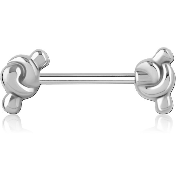 SURGICAL STEEL ATTACHMENT FOR NIPPLE BAR
