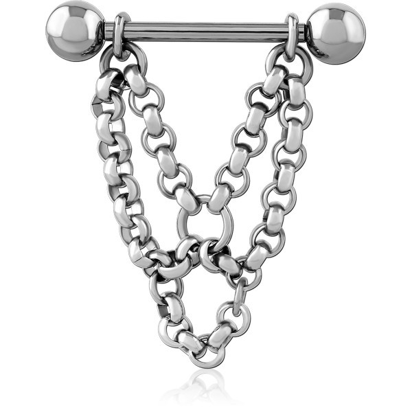 SURGICAL STEEL CHAIN NIPPLE SHIELD