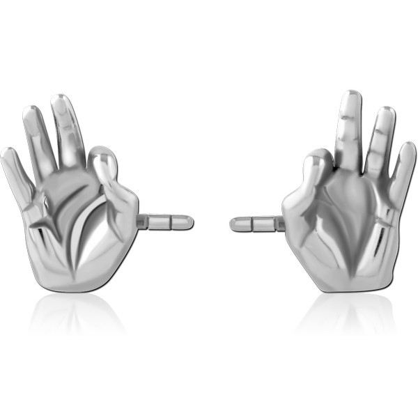 SURGICAL STEEL PAIR OF SIDE PUSH FIT ATTACHMENTS FOR BIOFLEX INTERNAL NIPPLE SHIELD