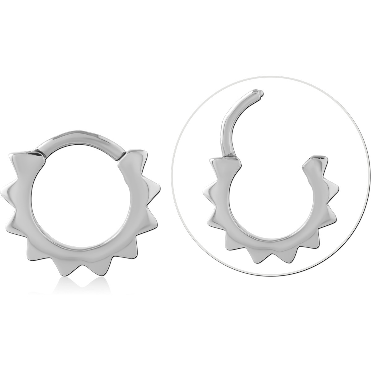 316L SURGICAL STEEL HINGE SEGMENT RING