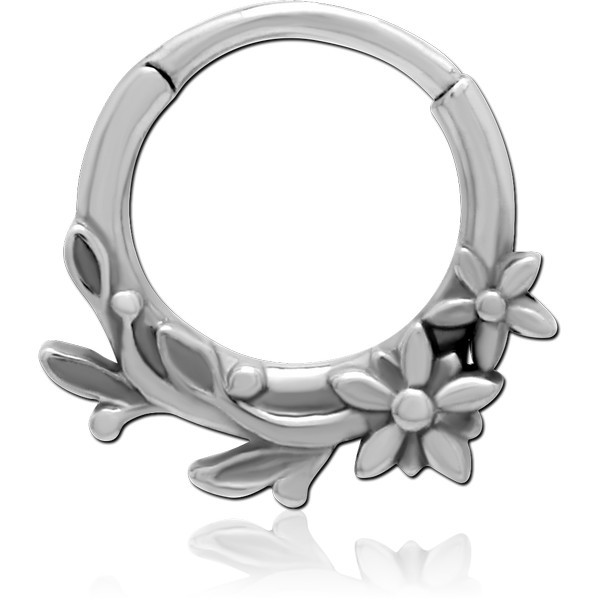 SURGICAL STEEL HINGED SEPTUM CLICKER
