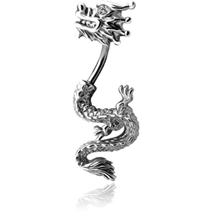 SILVER JEWELED FASHION NAVEL BANANA