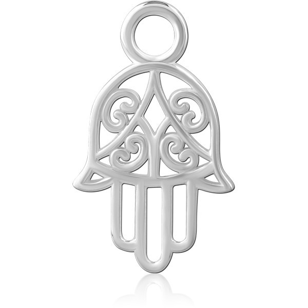 STERLING SILVER 925 SLIDING CHARM FOR HINGED SEGMENT RING