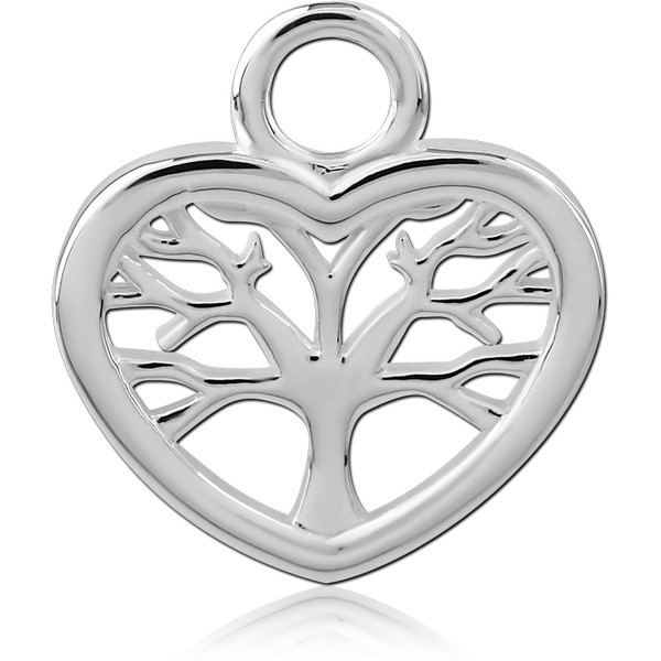 STERLING SILVER 925 SLIDING CHARM FOR HINGED SEGMENT RING