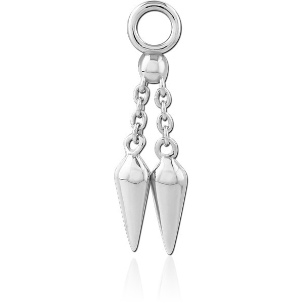 STERLING SILVER 925 SLIDING CHARM FOR HINGED SEGMENT RING