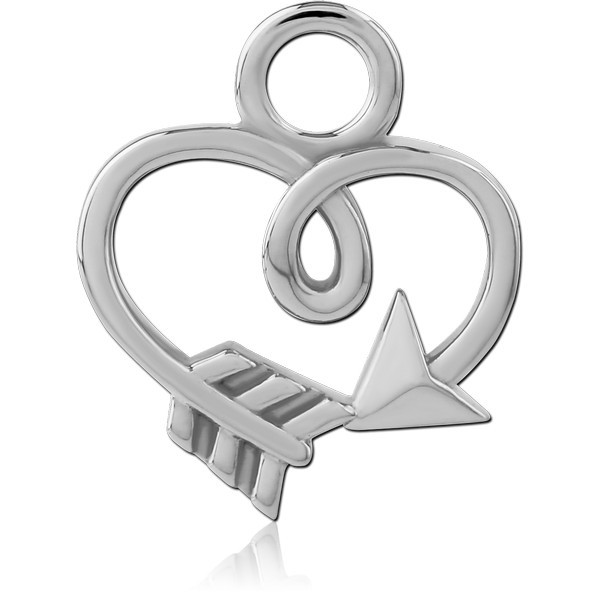 STERLING SILVER 925 SLIDING CHARM FOR HINGED SEGMENT RING