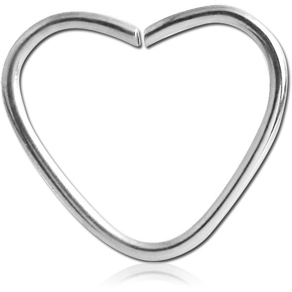 TITANIUM OPEN HEART SEAMLESS RING