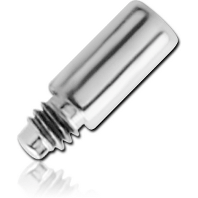 Titanium internally threaded extesion for dermal anchor