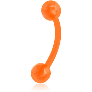 BIOFLEX CURVED BARBELL WITH UV ACRYLIC BALLS