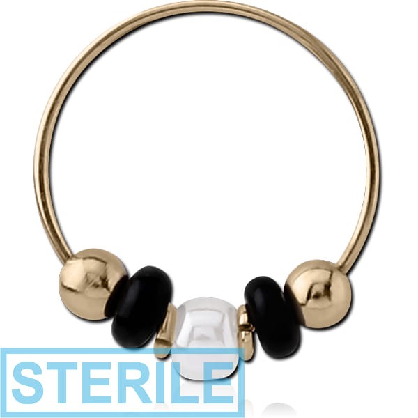 STERILE 14K GOLD SEAMLESS RING