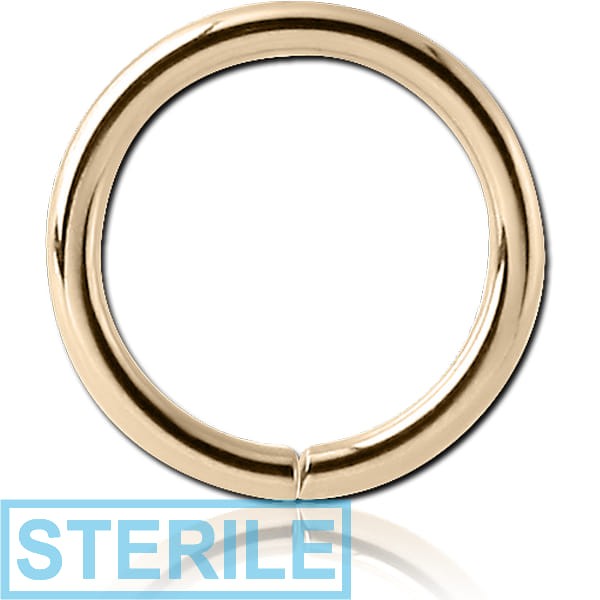 STERILE 14K GOLD SEAMLESS RING