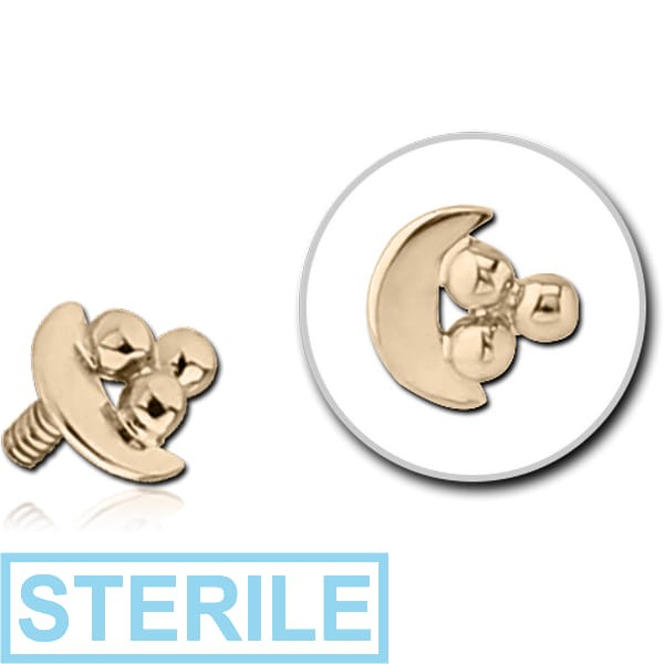 STERILE 14K GOLD FOR 1.2MM INTERNALLY THREADED PINS