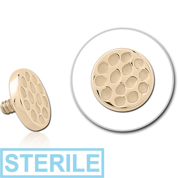 STERILE 14K GOLD FOR 1.2MM INTERNALLY THREADED PINS