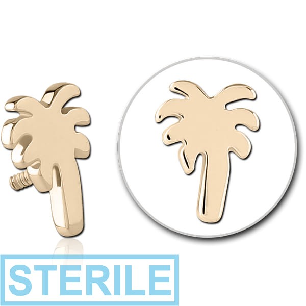 STERILE 14K GOLD FOR 1.2MM INTERNALLY THREADED PINS