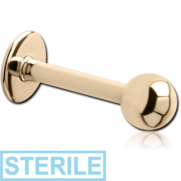 STERILE 14K GOLD LABRET