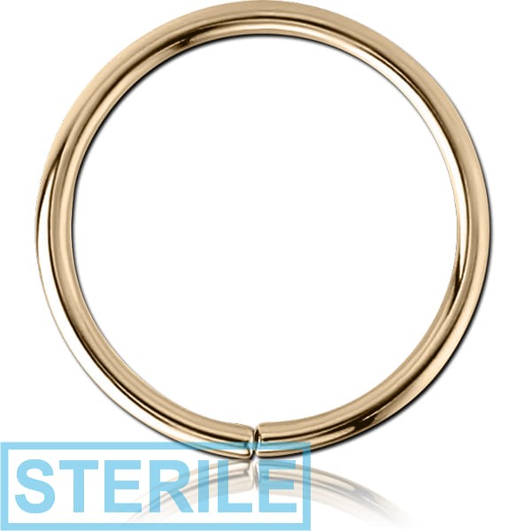 STERILE 18K GOLD SEAMLESS RING