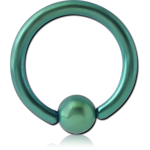 ANODISED SURGICAL STEEL BALL CLOSURE RING