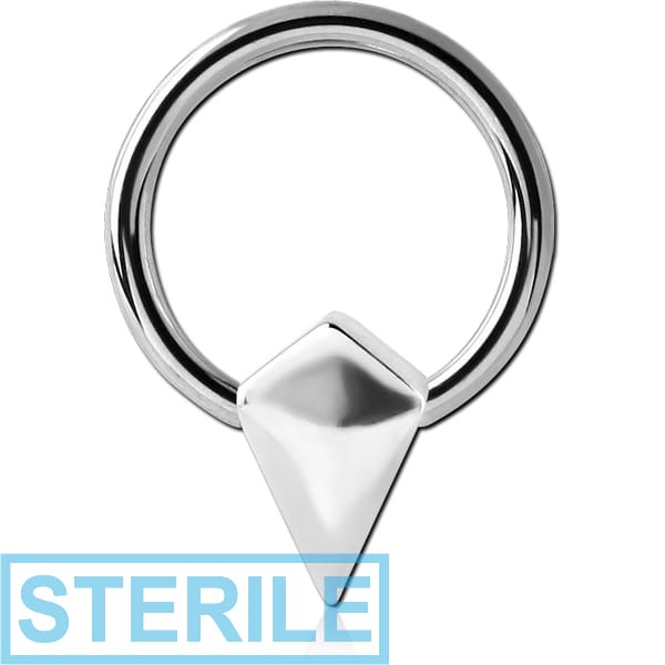 STERILE SURGICAL STEEL BALL CLOSURE RING WITH ATTACHMENT - KITE