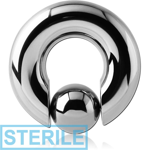 STERILE SURGICAL STEEL BALL CLOSURE RING WITH POP OUT BALL