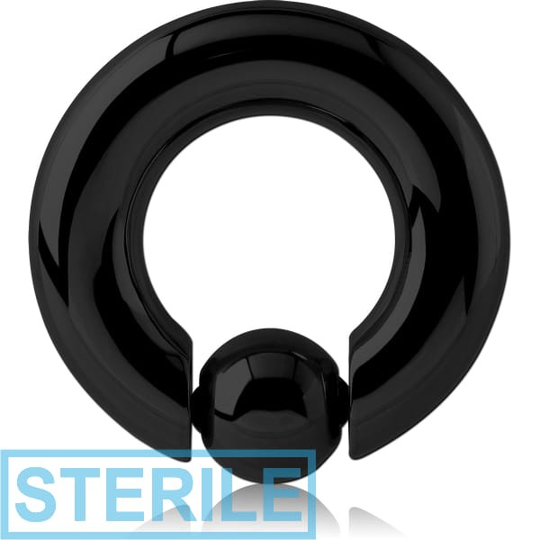STERILE BLACK PVD COATED SURGICAL STEEL SPRING CLOSURE RING