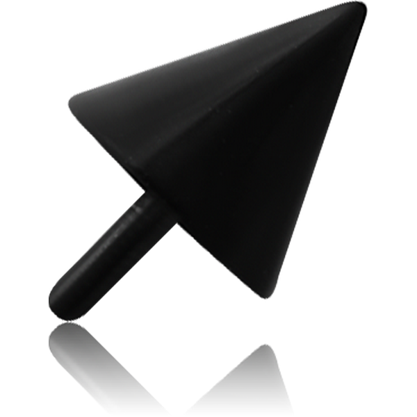 BLACK PVD COATED SURGICAL STEEL PUSH FIT CONE FOR BIOFLEX INTERNAL LABRET